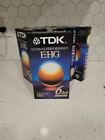 Tdk Ehg T-120 Blank Lot Of 7 Vhs Tapes Extra High Grade 6 Hours New Sealed
