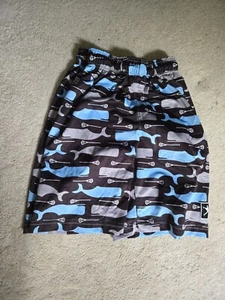 Lacrosse Unlimited Brown "Whale" Lacrosse Shorts Size Youth Large - Picture 1 of 3