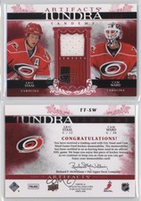 2009-10 Upper Deck Artifacts Tundra Tandems Red /50 Eric Staal Cam Ward #TT-SW