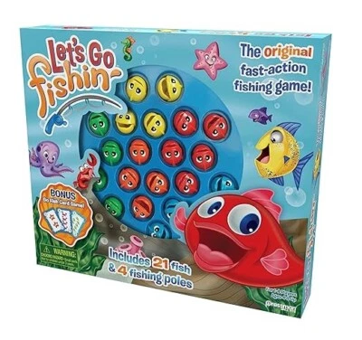 NEW Pressman Let's Go Fishin' Game, Includes BONUS Go Fish Card Game. Best Price - Image 1 of 4