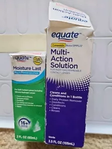Equate Multi-action Solution, 3.5 Fluid Ounce Moisture Last Clearence NOS New - Picture 1 of 2