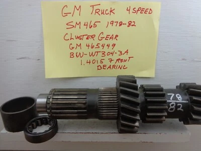 Chevrolet GMC SM465 K10 K30 4 VELOCIDADES CLUSTER GEAR 1978/82 GM465449 1.401 OD TIP Foto 1 de 4