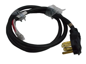 Smart Choice - 6' 30-Amp 4-Prong Dryer Cord with Eyelet Terminals - Black - Picture 1 of 4