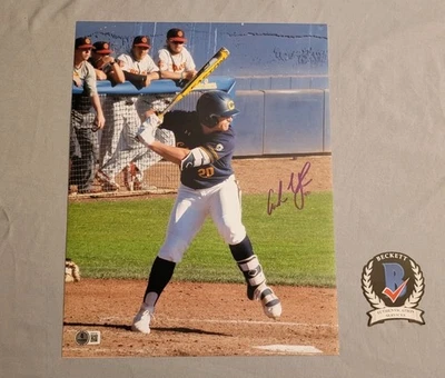 Andrew Vaughn signed autographed Cal baseball 11x14 photo Beckett COA Brewers - Image 1 of 3