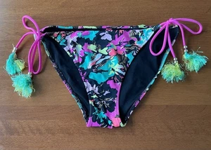 VICTORIA’S SECRET Women’s Bikini Bottom Tassel Side Tie Size Large - Picture 1 of 6