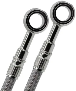 Galfer Brakes GALFER FK003D975-4 BRAKE LINES SS FRONT/REAR 4 LINE SIL YAM - Picture 1 of 3