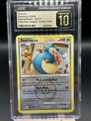 Pokemon League Promo Reverse Holo Snorlax LV.37 33/111 CGC Pristine 10 - Bild 1 von 2