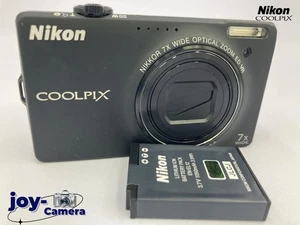Excellent Nikon COOLPIX S6000 black 7x Zoom Compact Digital Camera 1572 - Picture 1 of 18