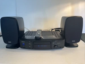 Denon S-81 CD/AM/FM/XM Ready micro system With Remote, Speakers, Cables, Antenna - Picture 1 of 7