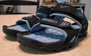 Vintage Nike ACG blau/schwarz wasserdicht Wandersandalen Damengröße 9 Sommerkleidung - Bild 1 von 12