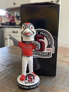 BUNKER Houston Astros MiLB Fayetteville Woodpeckers Mascota SGA Bobblehead ¡NUEVO EN CAJA! - Imagen 1 de 2