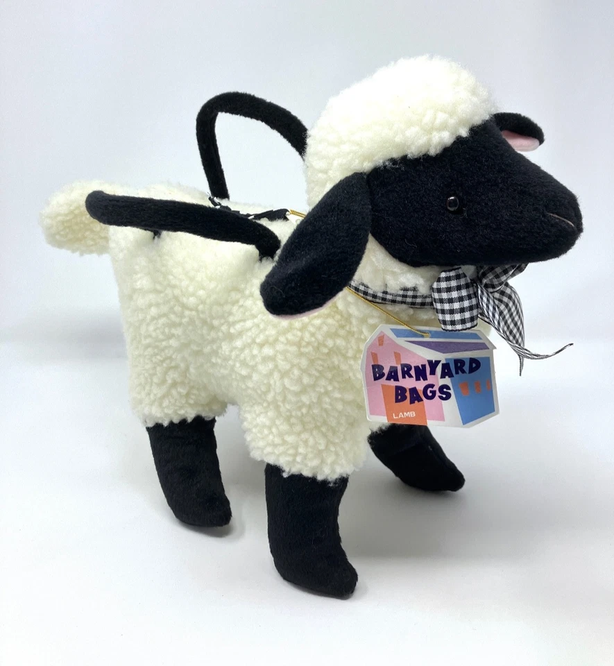 Новый винтажный '96 плюшевый N. American Bear Co Barnyard сумки ягненка овец новинка сумочки - Изображение 1 из 4