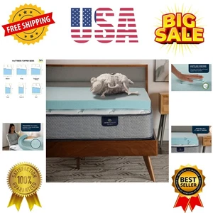 ThermaGel Kühlung, Druckentlastende Memory Foam Matratzenauflage, 3 Zoll, Tw... - Bild 1 von 9