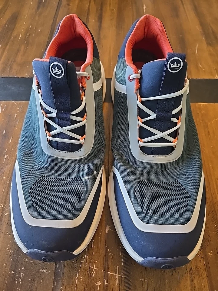 Peter Millar Hyperlight Glide Sneakers Men’s 13.5 Blue Green Orange  Golf Shoes - Image 1 of 4