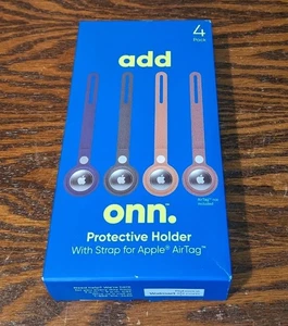 onn. Soporte protector con correa para Apple Air Tag paquete de 4 - Imagen 1 de 4