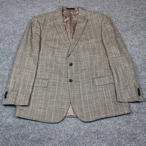 Jos. A. Banks Anzug Sakko Sport Mantel Blazer 48R Grau Reserve Wolle Seide Leinen - Bild 1 von 17