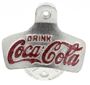 Drink Coca Cola Coke Starr X Metal Bottle Opener Wall Mount - Picture 1 of 4