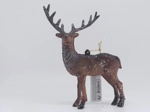 Colgante de árbol de Navidad de ciervo marrón brillante - decoración de Navidad festiva y elegante - Imagen 1 de 3