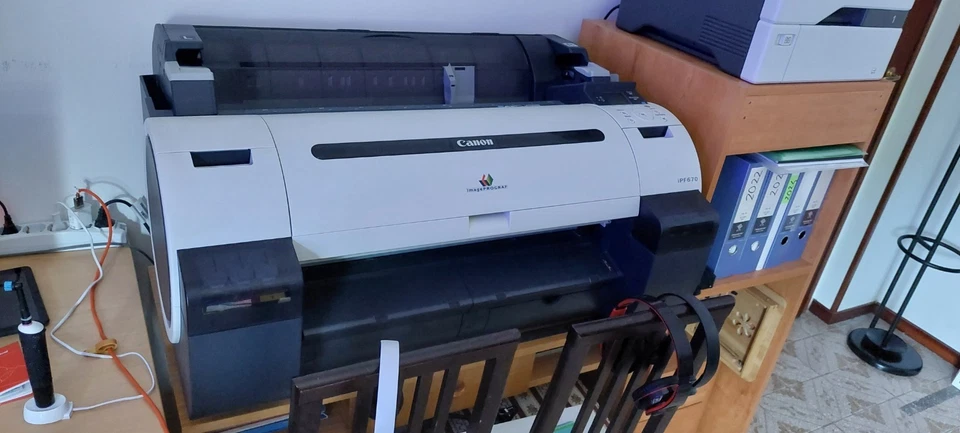 Plotter A1 Canon IPF 670 accessori stampa imagePROGRAF iPF670 usb cad studio - Immagine 1 di 4