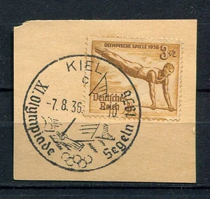 German Reich WW II : Fancy cancel from 1936 - Kiel (sailing) - Picture 1 of 1