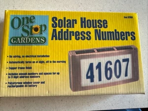 NIB One Stop Gardens Solar House Address Numbers - Picture 1 of 2