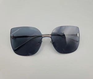 Damen-Sonnenbrille randlos schwarz ombre quadratisch NEU - Bild 1 von 3