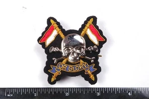 INSIGNIA GORRA BOINA OFICIALES DE LOS Royal Lancers reconocimiento británico muerte o gloria - Imagen 1 de 2