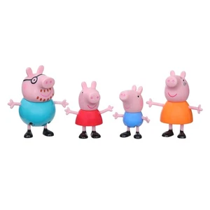 Peppa Pig Peppa's Adventures Peppa's Family Figure 4-Pack in Pajamas, Ages 3 and - Picture 1 of 10