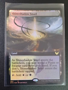 Lámina de arte extendida Shineshadow Snarl rara 264 Strixhaven School of Mages STX MTG - Imagen 1 de 1