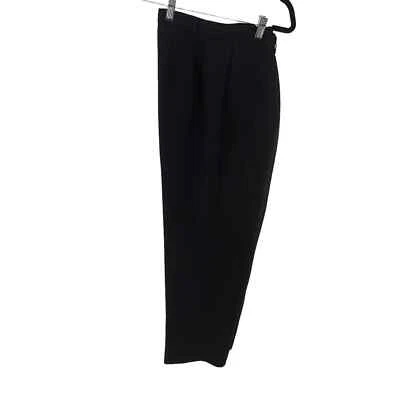 Pantalones de vestir plisados forrados negros Charter Club para mujer 14P pierna recta Foto 1 de 4