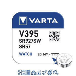 4 x Pilas de reloj Varta V395 1,55 V SR927SW SR57 AG7 LR926 LR927 38mAh - Imagen 1 de 1