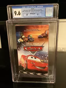 Cars Disney Pixar VHS Disney Movie Club Exclusive NEW SEALED CGC GRADED 9.6 A++ - Picture 1 of 5