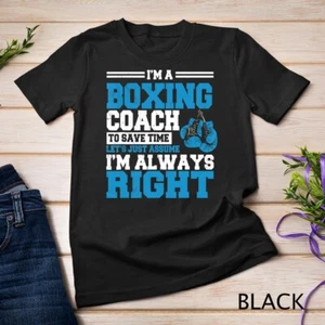 Camiseta Unisex Entrenador de Boxeo Instructor de Combate Deporte Maestro Entrenador - Imagen 1 de 15