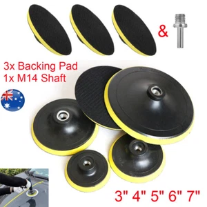 3x Polishing Grinding Backing Plate Hook Loop Pad For Sander Sanding Disc 3"- 7" - Picture 1 of 17