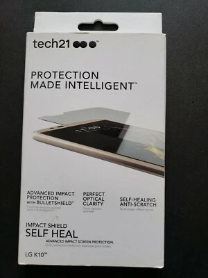 Tech21 LG K10 Impact Shield Self Heal Bulletshield Screen Protector NEW SEALED - Image 1 of 4