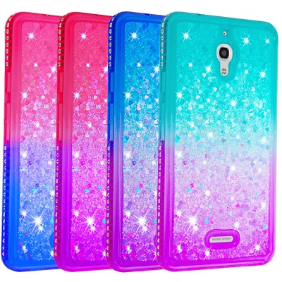 For Alcatel Pixi 4 6" Case luxury Bling Sparkly Diamond Cute Glitter Cove - Image 1 of 2