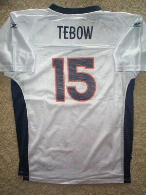 Camiseta deportiva Reebok Denver Broncos TIM TEBOW NFL jóvenes niños niños (L-Grande) Foto 1 de 2