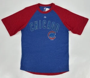 Chicago Cubs T-Shirt Youth Large Blue MLB Baseball Graphic Tee Y2K World Series - Picture 1 of 14