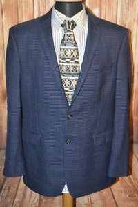 RRL Ralph Ralph Lauren Men Wool Check 2 Front Button Sports Coat Sze 44L - Picture 1 of 11