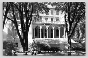RPPC Wisconsin Union University of Wisconsin UW Madison WI VTG Photo Postcard - Picture 1 of 2
