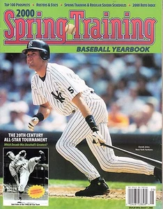 2000 MLB Baseball Spring Training Yearbook magazine, Derek Jeter, Yankees ~ Good - Picture 1 of 7