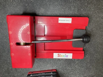 Sizzix Original Red Personal Die Cutter Press Machine System Converter Lot - Image 1 of 4
