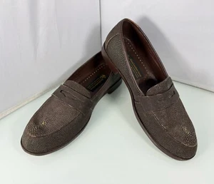 SIAM LEATHER GOODS Herren Größe 9 Maßgeschneidert Stringray Leder Halbschuh Elegant Schuhe - Bild 1 von 10