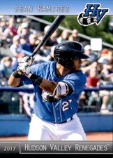 2017 Hudson Valley Renegades Grandstand #26 Jean Ramirez Puerto Rico PR Card