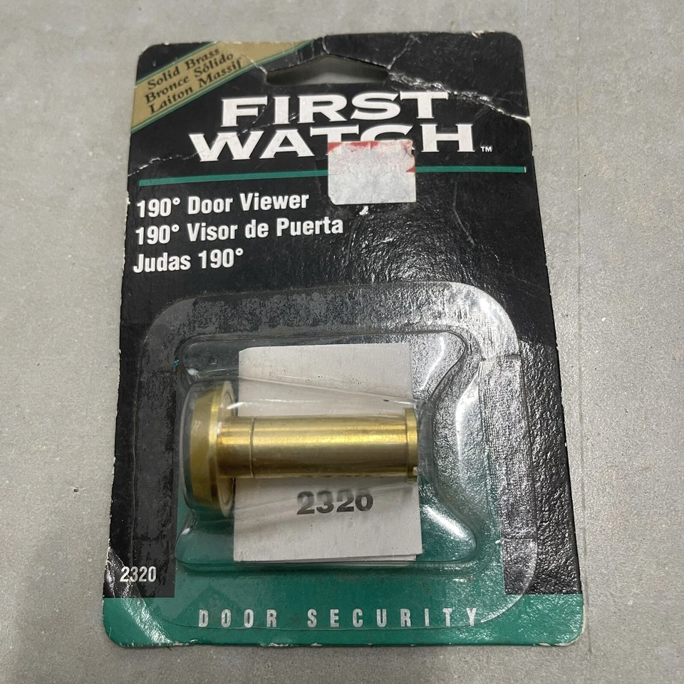 First Watch Solid Brass 190 Degree Door Viewer 2320