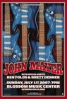 John Mayer & Ben Folds Cuyahoga 2007 Concert Poster NEW 12.5x18.5