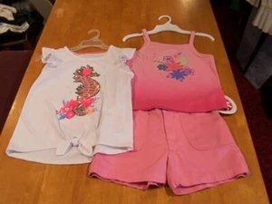 Tommy Bahama Seahorse Top, Talbots Kids Tank & Oshkosh Twill Shorts(NWT)-Sz. 10 - Picture 1 of 7