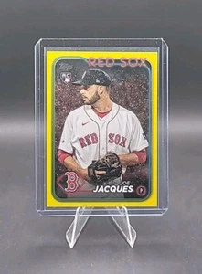 2024 Topps Series 1 - Joe Jacques Rookie Yellow Parallel #187 Boston Red Sox - Picture 1 of 2