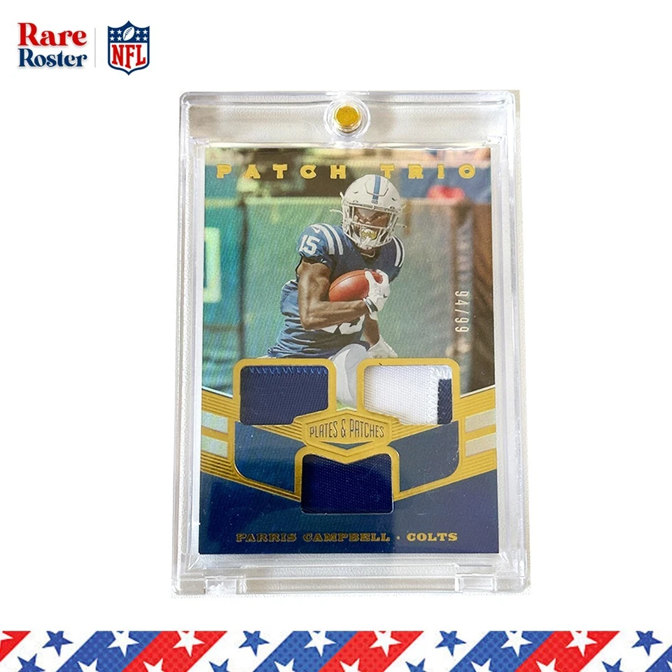 2019 Panini Plates and Patches Parris Campbell Rookie Triple Patch Trio - Image 1 of 1