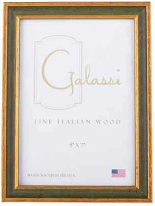 F. G. Galassi Handmade Italian Wood Primary Green Traditional 16557 5"x7" frame - Picture 1 of 1